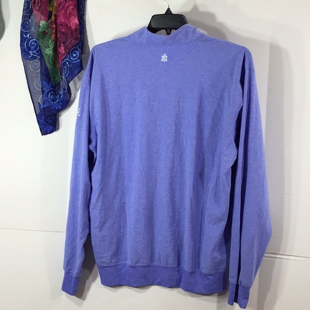 Turtleson heathered blue zip neck pullover XL NWOT - Picture 7 of 12